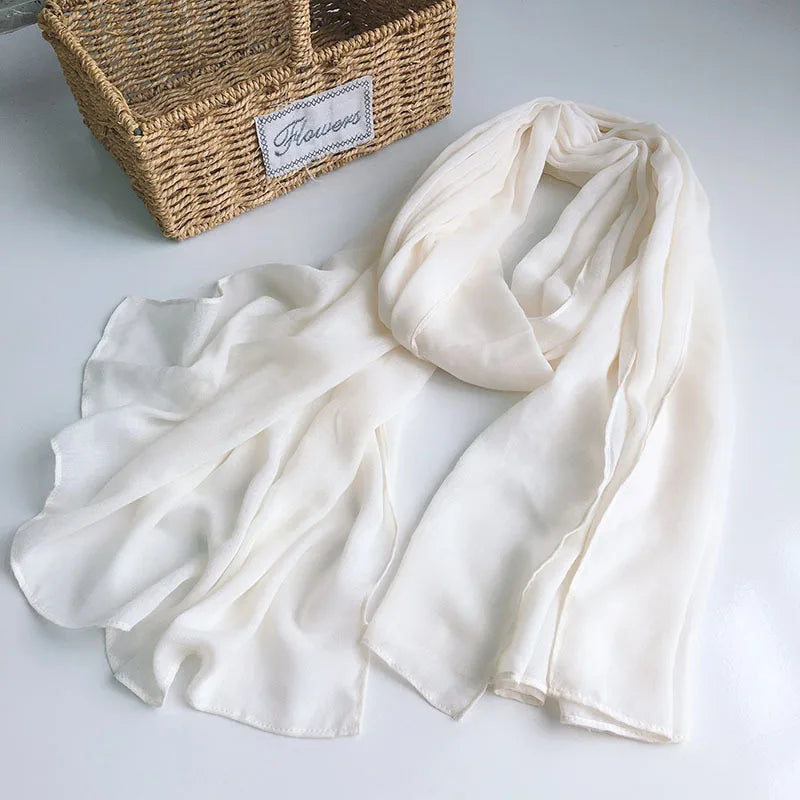 Solid Collor Scarfs For Ladies Head Wrap Big Size scarf Hijab Scarf Women Turban