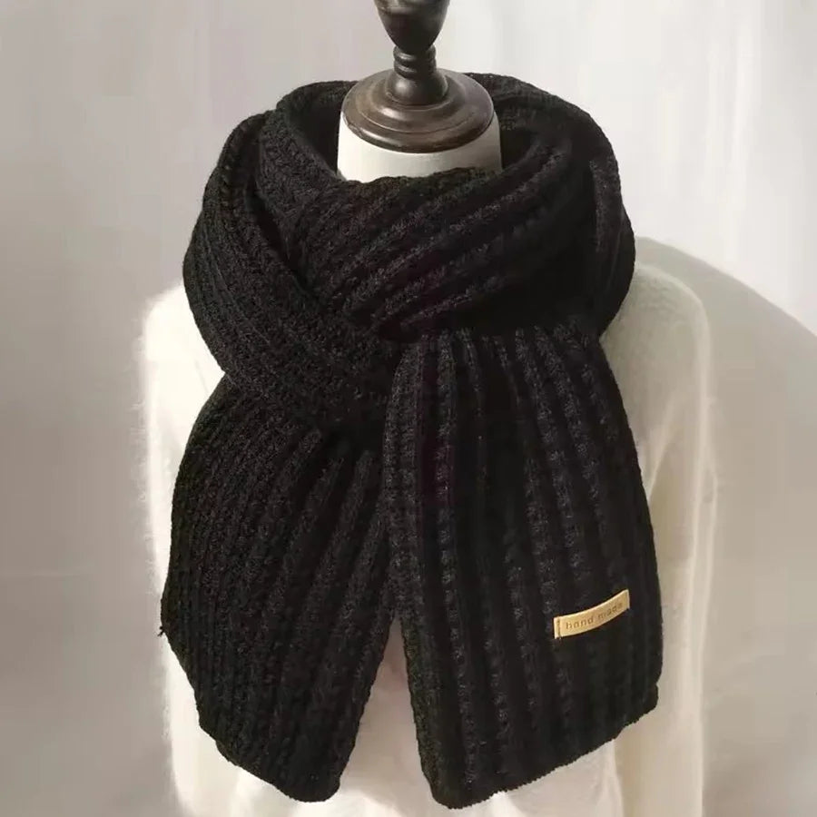 Winter Scarf Women Mens Thick Cable Knit Wrap Chunky Long Warm Scarf for Travel Office Warm Cashmere Scarves Neckercheif