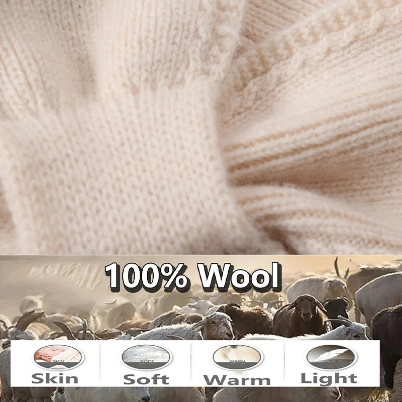 100%Wool Ring Scarf For Women Winter Bow Tie Small Cross Scarves Korea Fashion Fake Collar Soft Warm Neckchief Girl 14x70cm