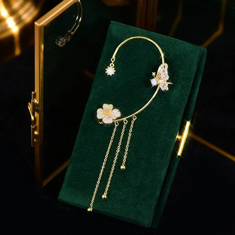 🔥Butterfly Tassel Style Zircon Earrings